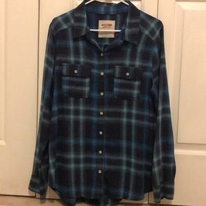 Blue Plaid Mossimo XL Flannel